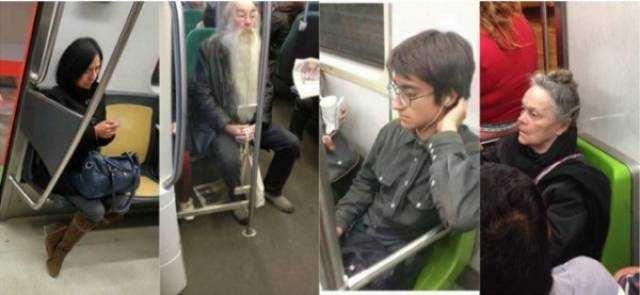 Dünyanın en ilginç metro yolcuları
