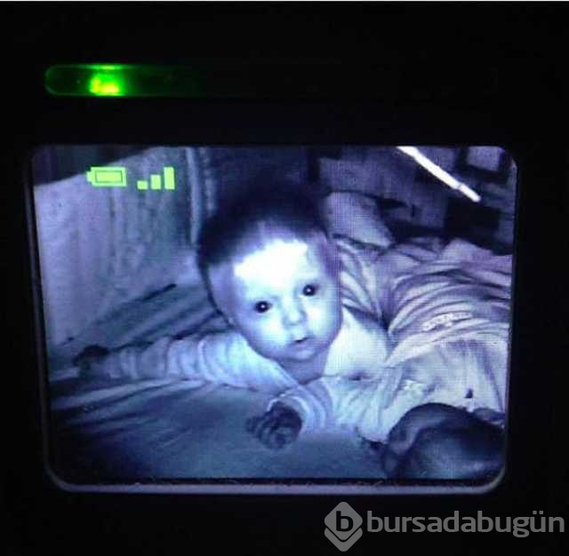 Bebek kamerasına takılan korkunç anlar
