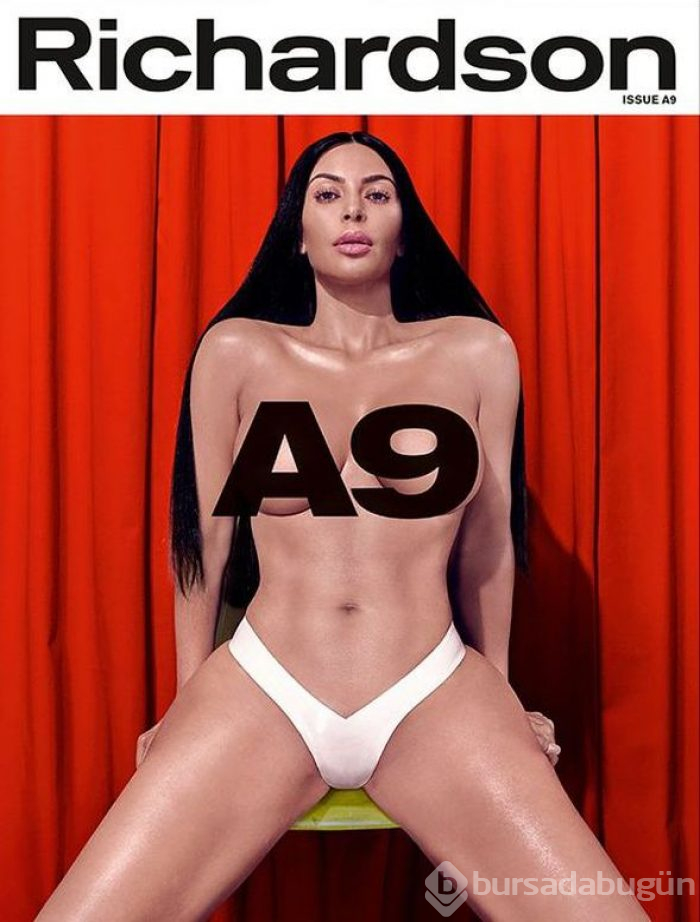 Kim Kardashian bu kez dergi için soyundu
