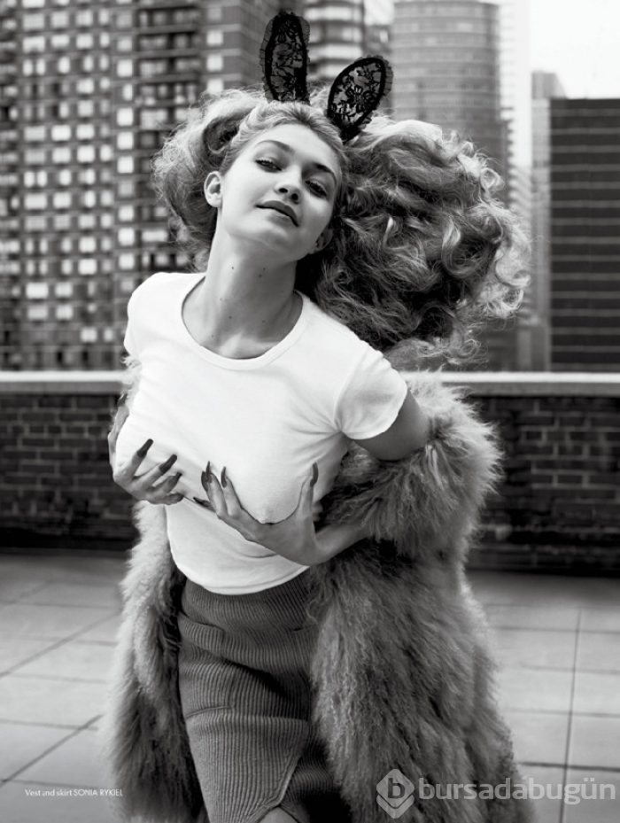 Gigi Hadid'den cesur pozlar