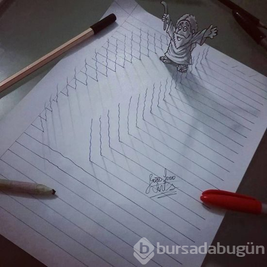 3 boyutlu kağıt çalışmalar
