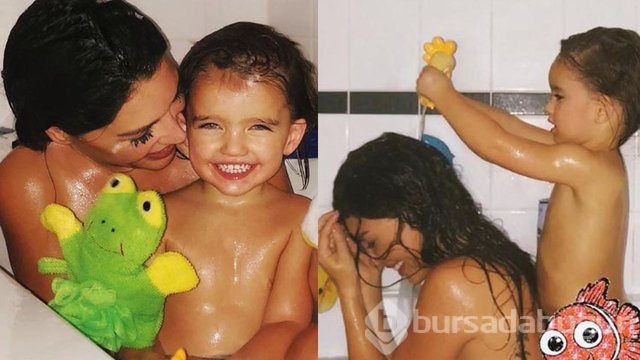 Yolanthe Cabau'nun oğlu Xess Xava Sneijder ile eğlenceli anları
