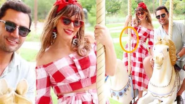 Göbek deliğindeki ayrıntı gözden kaçmadı
