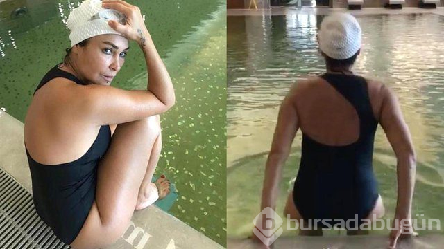 Hülya Avşar'ın havuz keyfi
