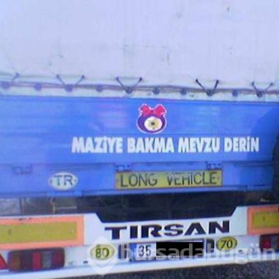 Şaşırtan araç arkası yazıları
