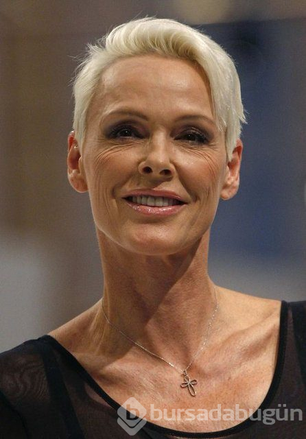 55'lik anne Brigitte Nielsen, 4 aylık bebeğiyle poz verdi
