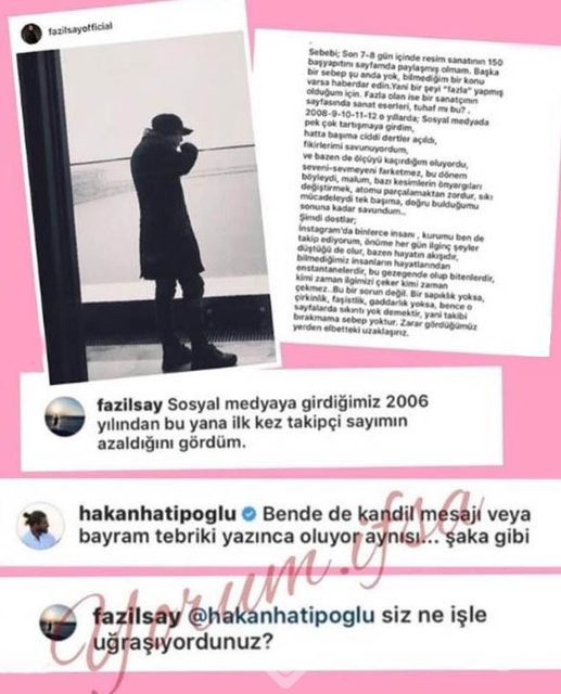Fazıl Say'dan Hakan Hatipoğlu'na: Siz ne iş yapıyorsunuz?
