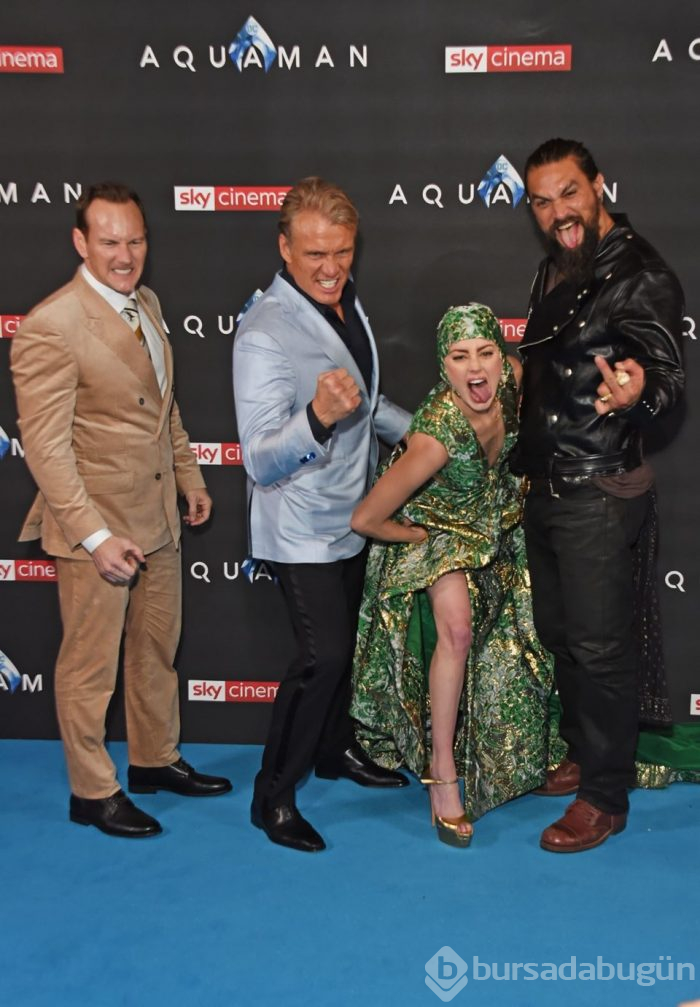 Amber Heard, Aquaman galasında denizkızı oldu
