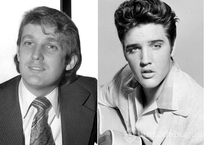 Donald Trump: Gençliğimde beni Elvis Presley'e benzetirlerdi (Birbirine ikiz kadar benzeyen ünlüler)
