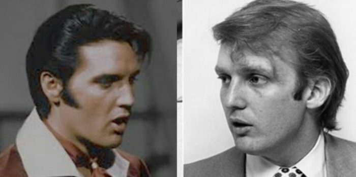 Donald Trump: Gençliğimde beni Elvis Presley'e benzetirlerdi (Birbirine ikiz kadar benzeyen ünlüler)