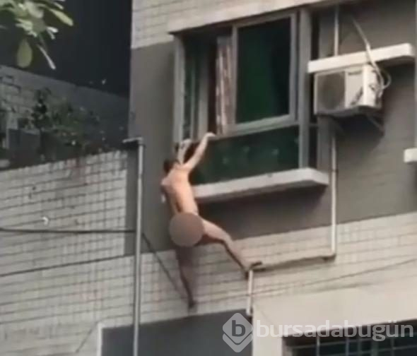 Aldatırken yakalandı, çırılçıplak 4. kattan düştü!