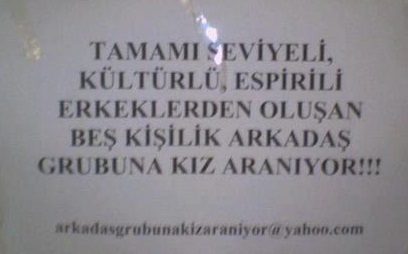 Güldüren ilanlar

