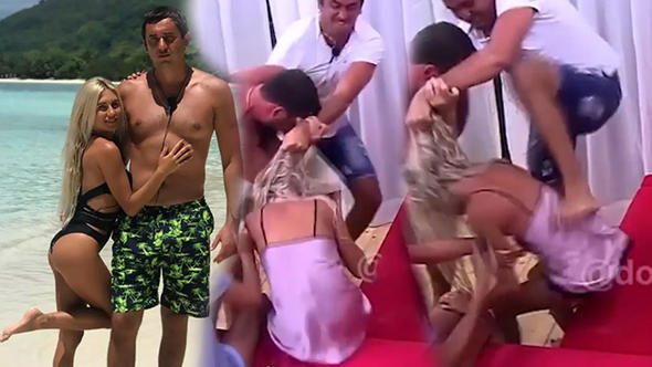 Canlı yayında olay! Genç kadını tekme tokat dövdü
