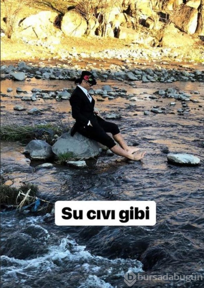 Paçaları sıvayıp dereye girdi! Nusret memleketinde
