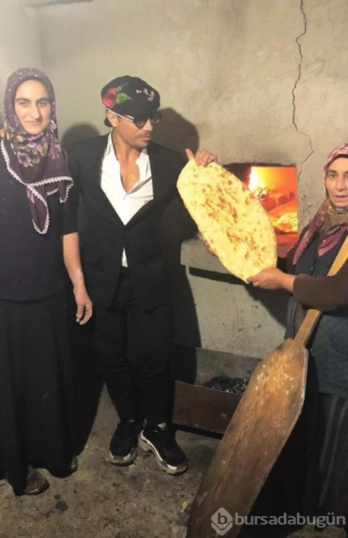 Paçaları sıvayıp dereye girdi! Nusret memleketinde
