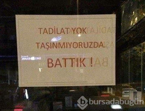 Esnaflardan güldüren tabelalar
