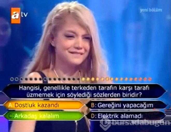 Kim milyoner olmak ister yarışmasında ilk soruda elenen 12 yarışmacı