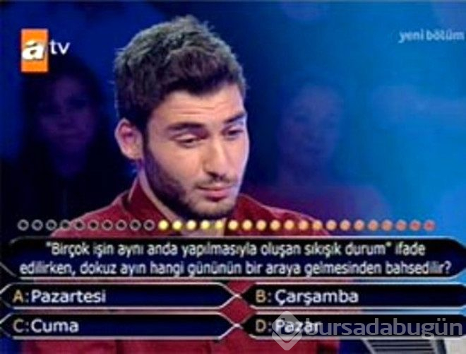 Kim milyoner olmak ister yarışmasında ilk soruda elenen 12 yarışmacı