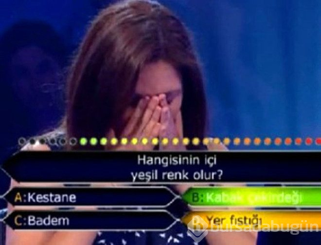 Kim milyoner olmak ister yarışmasında ilk soruda elenen 12 yarışmacı