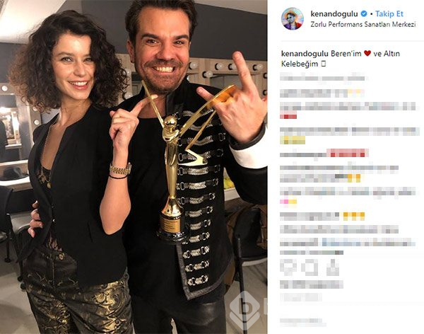 Kenan Doğulu-Beren Saat'in Altın Kelebek mutluluğu

