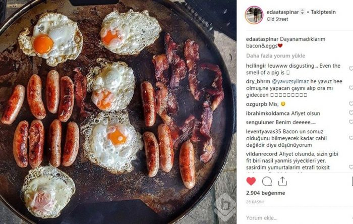 Ünlülerin Instagram'da lezzet paylaşımları