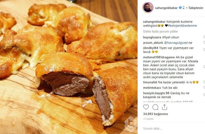 Ünlülerin Instagram'da lezzet paylaşımları
