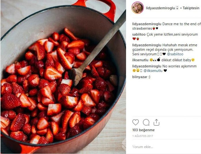 Ünlülerin Instagram'da lezzet paylaşımları