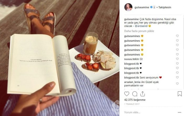 Ünlülerin Instagram'da lezzet paylaşımları