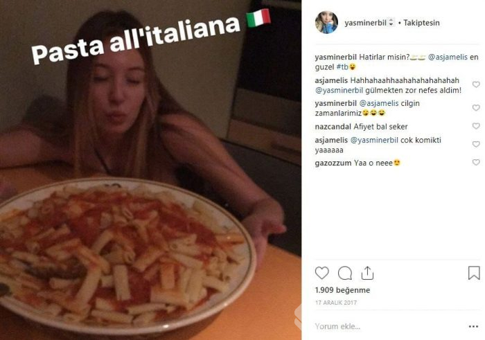 Ünlülerin Instagram'da lezzet paylaşımları