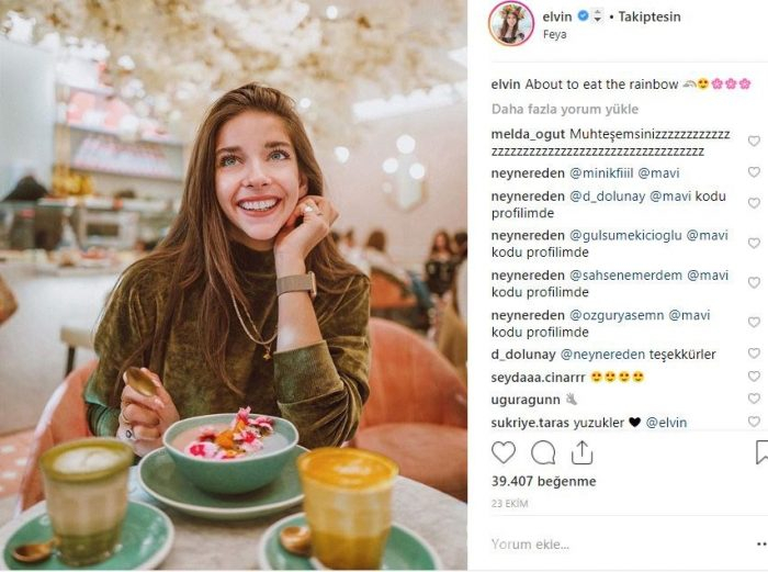 Ünlülerin Instagram'da lezzet paylaşımları