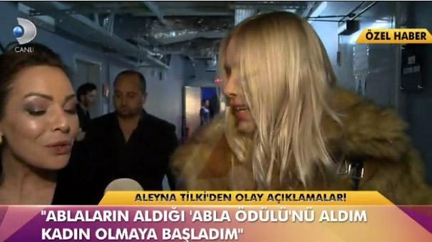 Aleyna Tilki: Ablaların aldığı 'abla ödülünü' aldım!
