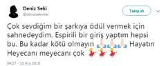 Deniz Seki isyan etti: Bu kadar kötü olmayın

