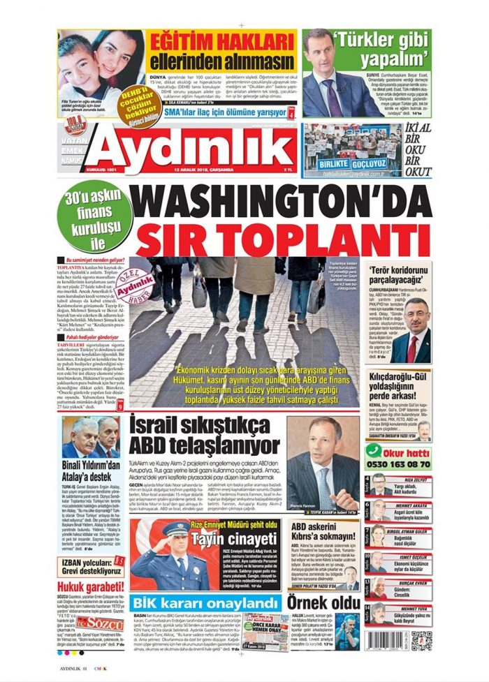 Günün gazete manşetleri - 12 Aralık 2018
