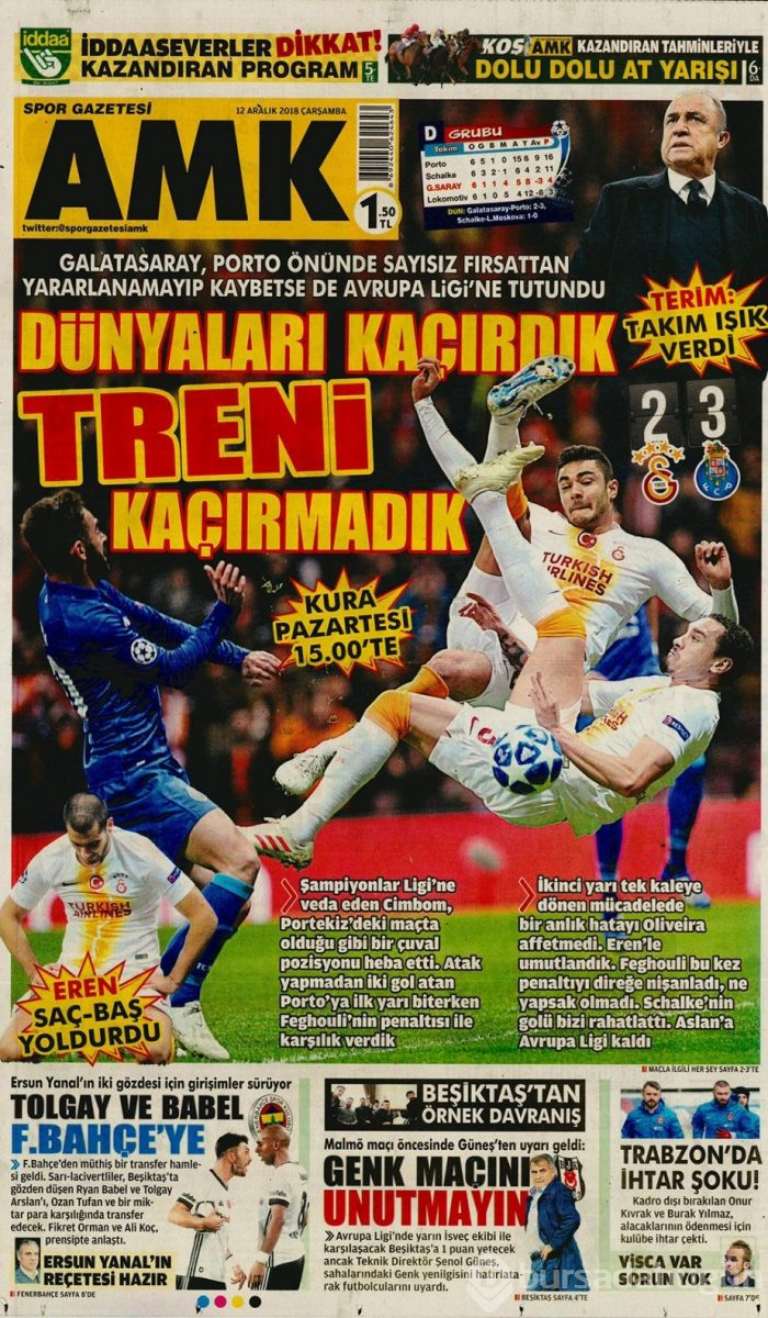 Günün gazete manşetleri - 12 Aralık 2018