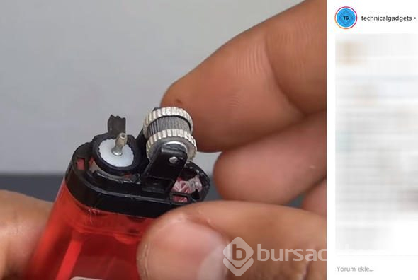 Çakmağı çöpe atmadı, içini kesip bakın ne yaptı?
