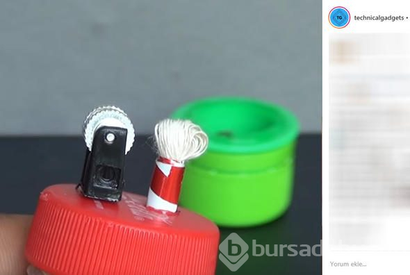 Çakmağı çöpe atmadı, içini kesip bakın ne yaptı?
