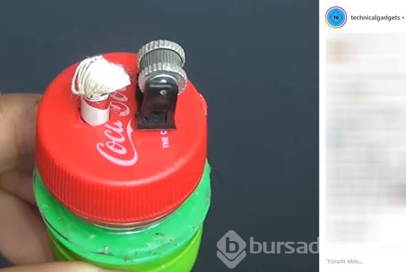 Çakmağı çöpe atmadı, içini kesip bakın ne yaptı?
