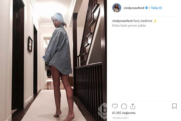 Cindy Crawford'dan 52 yaş pozu
