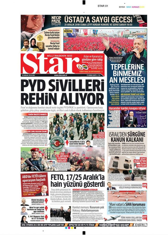 Günün gazete manşetleri - 18 Aralık 2018