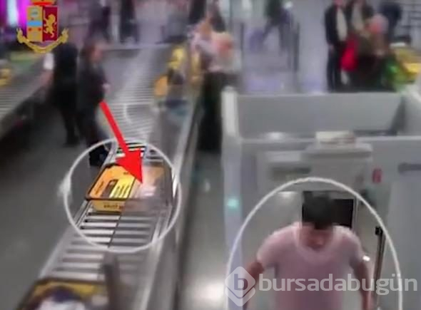 Havalimanında kaptı, tuvalete koştu
