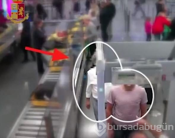 Havalimanında kaptı, tuvalete koştu

