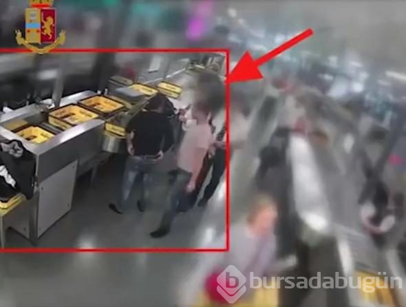 Havalimanında kaptı, tuvalete koştu
