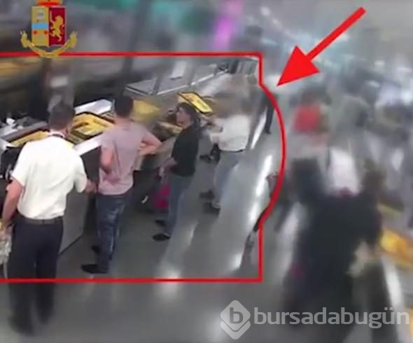 Havalimanında kaptı, tuvalete koştu
