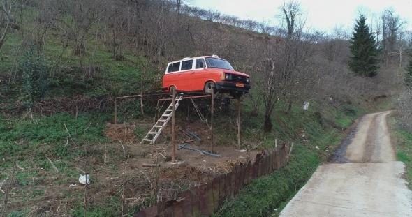 Trabzonlu vatandaş kış bahçesi yaptı ama... Görenler inanamıyor!
