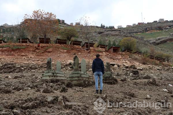 Yıllar önce sular altında kalan köyleri ortaya çıktı
