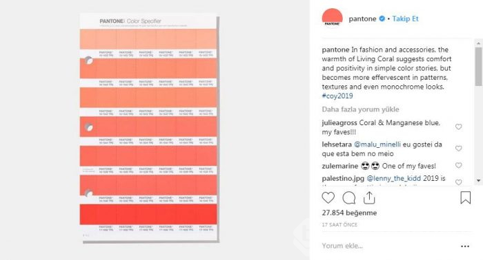 Yılın Pantone rengi canlı mercan ve iç mekana etkileri
