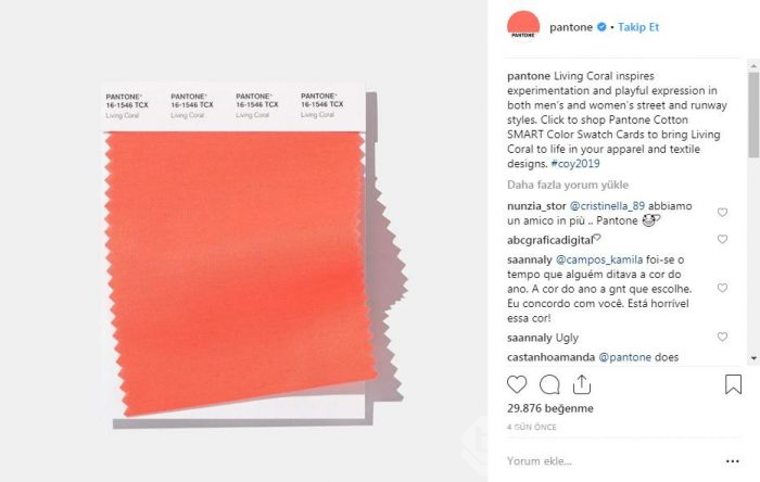 Yılın Pantone rengi canlı mercan ve iç mekana etkileri
