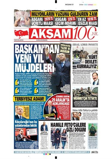 Günün gazete manşetleri - 26 Aralık 2018
