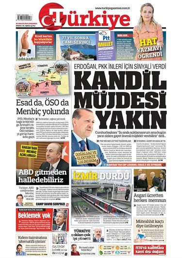 Günün gazete manşetleri - 26 Aralık 2018
