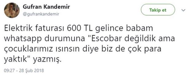 Güldüren tweetler
